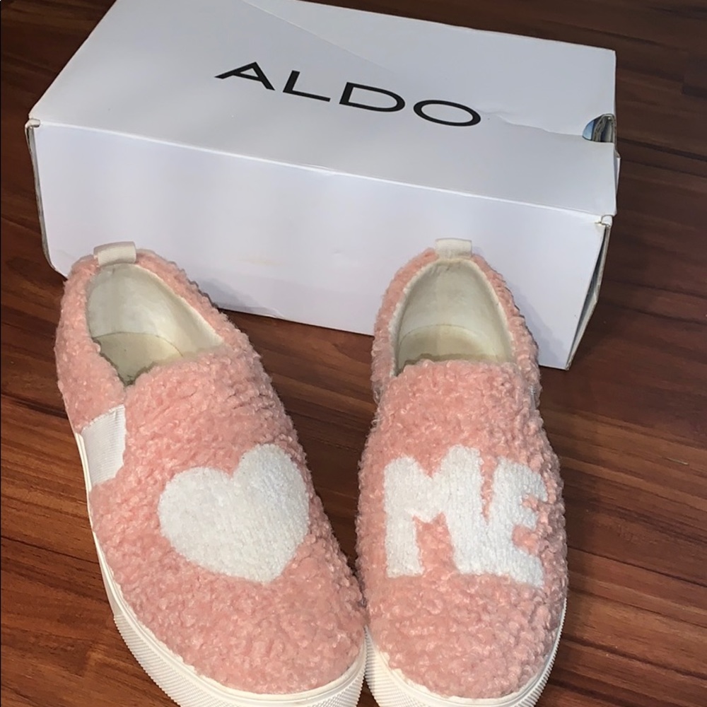 Aldo fluffy shoes